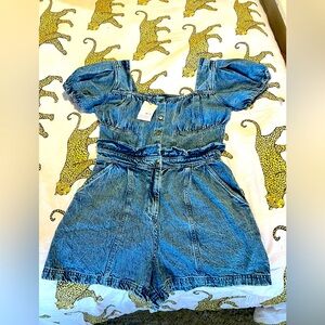 Missguided Denim Romper